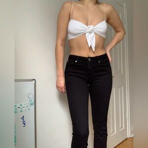 Fidelity Black Denim Skinny Jeans